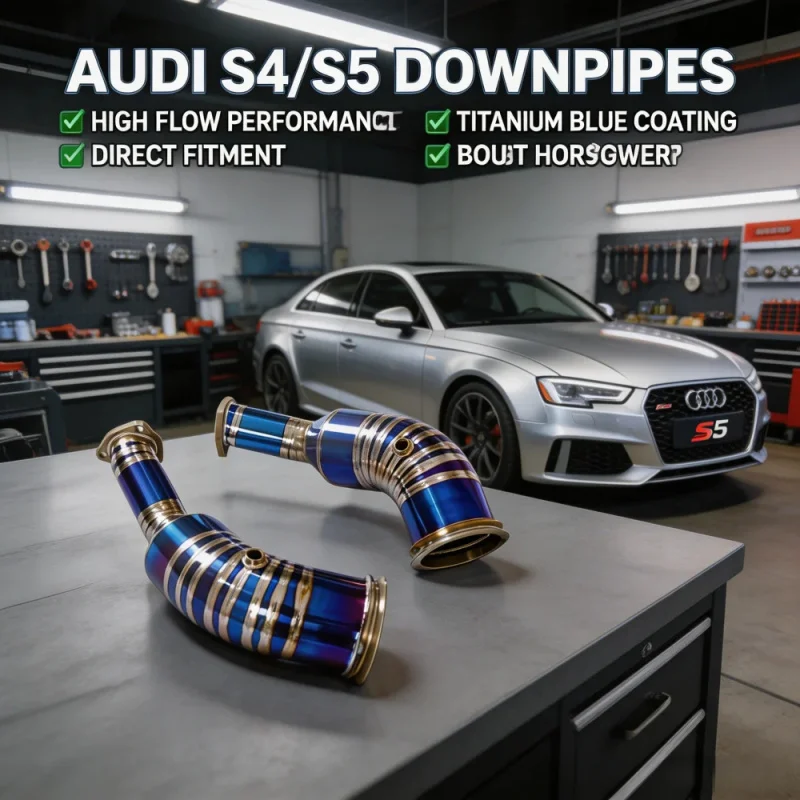 High-quality Titanium Exhaust Downpipe for Audi RS6 C8 4.0T 2021-2024 Exhaust Pipes Performance Dump Pipe Power Upgrade Code
High-quality Titanium Exhaust Downpipe for Audi RS6 C8 4.0T 2021-2024 Exhaust Pipes Performance Dump Pipe Power Upgrade Code