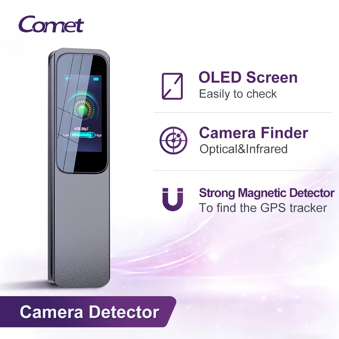 Multi Mode Portable Hidden Detector ABS IP Light Magnetic IR Sensor WiFi 4G 5G Tuya Smart App
Multi Mode Portable Hidden Detector ABS IP Light Magnetic IR Sensor WiFi 4G 5G Tuya Smart App