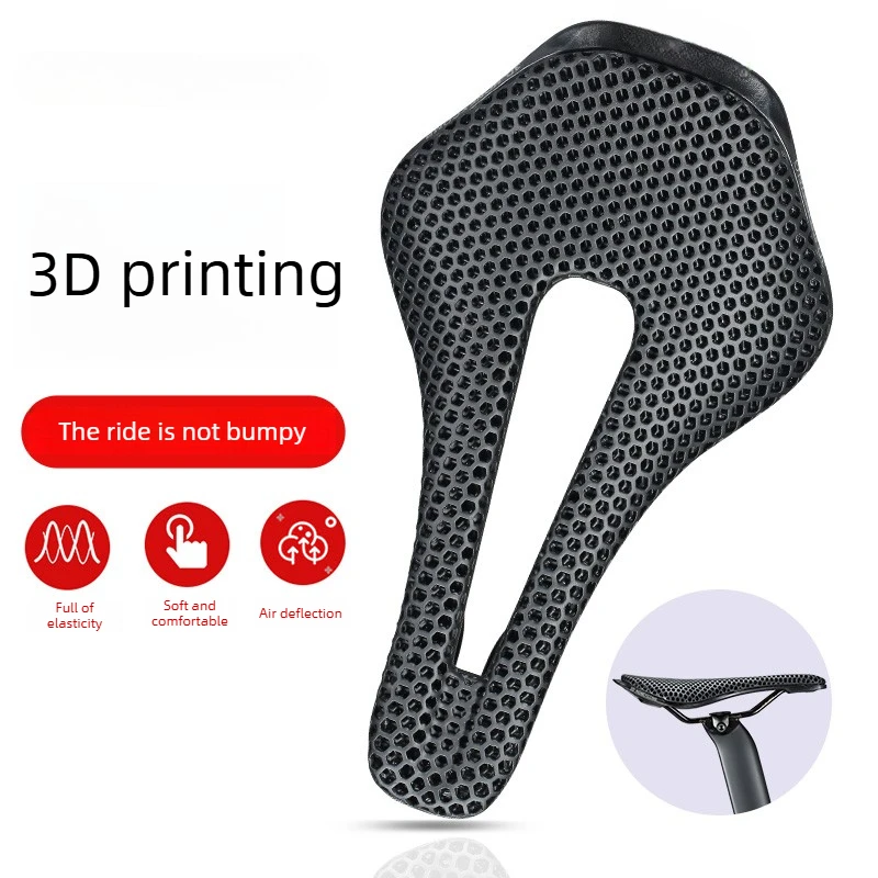 3D printed seat cushion mountain road bike carbon fiber short nose hollow breathable bike seat S40
3D printed seat cushion mountain road bike carbon fiber short nose hollow breathable bike seat S40
