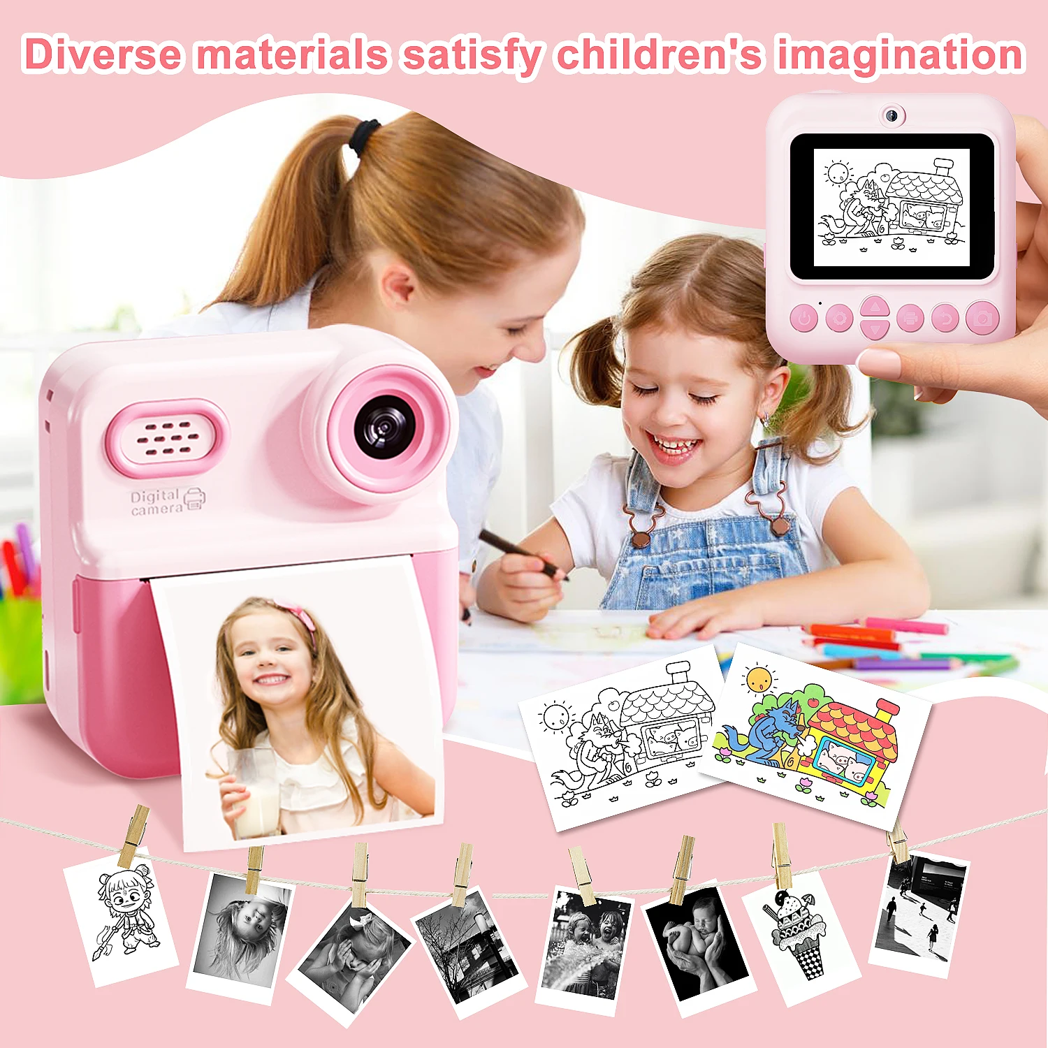Marklife Mini Smart Photo Thermal Label Printer Portable Wireless Bluetooth Compatible With IOS and Android For School Home
Marklife Mini Smart Photo Thermal Label Printer Portable Wireless Bluetooth Compatible With IOS and Android For School Home