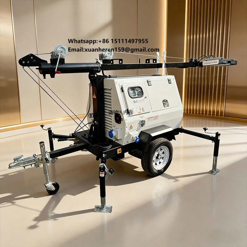 9-Meter Adjustable Height Portable Lighting Tower - High Brightness Heavy-Duty for Soccer Fields, Stadiums
9-Meter Adjustable Height Portable Lighting Tower - High Brightness Heavy-Duty for Soccer Fields, Stadiums
