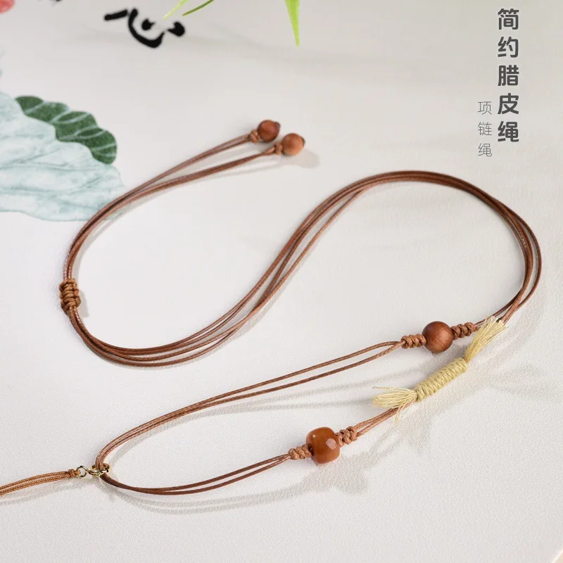 Simple Ruyi Rope Braided DIY Pendant Crystal Agate Jade Bag Hanging Necklace Rope Adjustable Jewelry Neck Strap Gifts
Simple Ruyi Rope Braided DIY Pendant Crystal Agate Jade Bag Hanging Necklace Rope Adjustable Jewelry Neck Strap Gifts