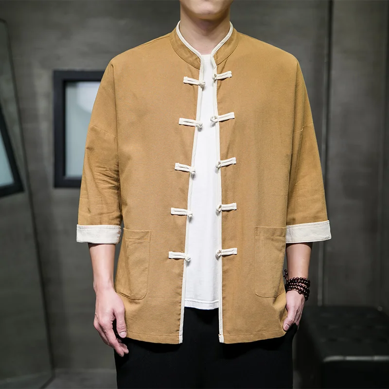 Spring Summer Oversized Men’s Shirts Cotton Linen New Vintage Man Stand Collar Single Breasted Shirts Male Big Size 5XL
Spring Summer Oversized Men’s Shirts Cotton Linen New Vintage Man Stand Collar Single Breasted Shirts Male Big Size 5XL