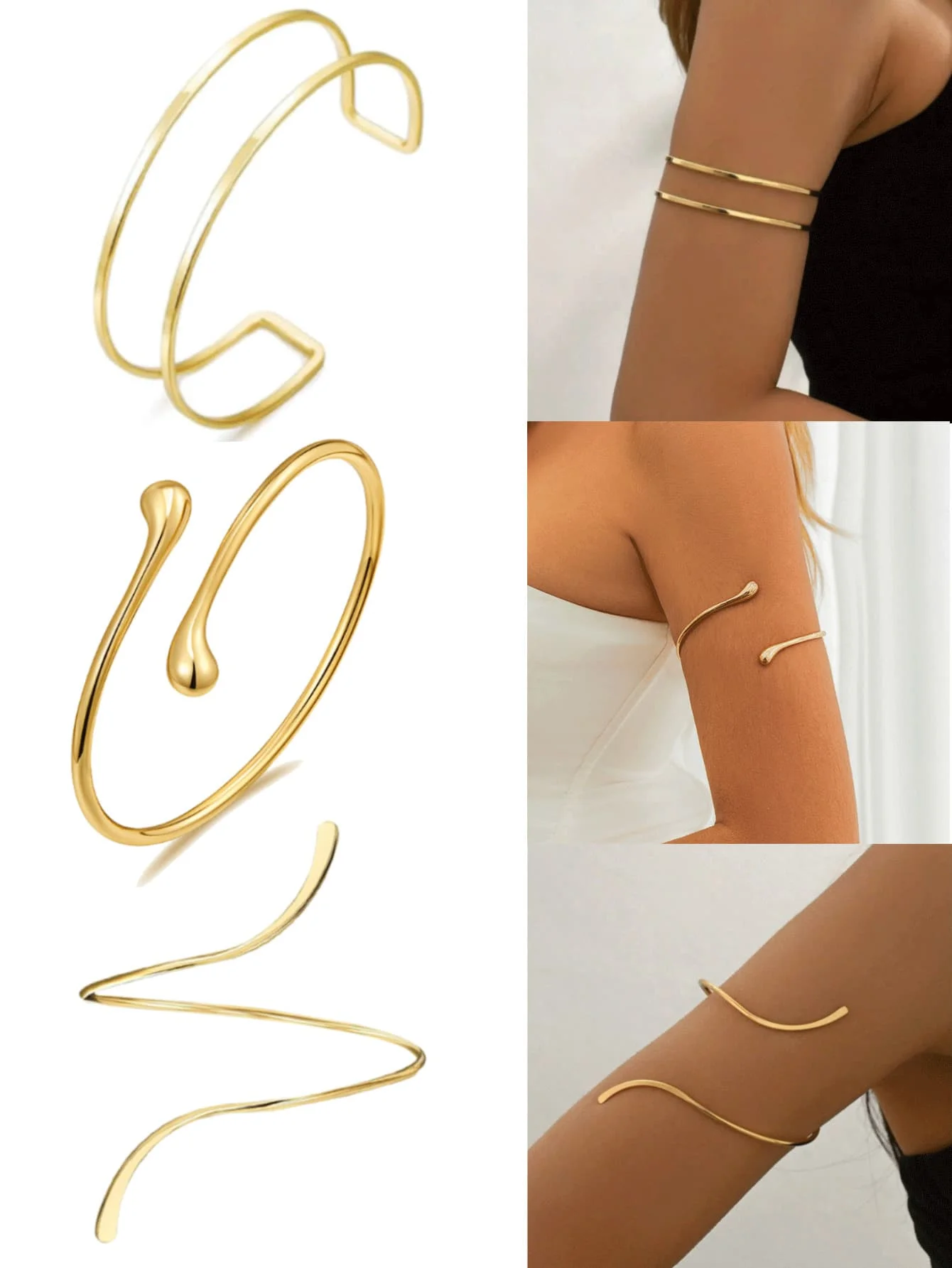 3pcs Minimalist Metal Geometric Line, Water Drop Adjustable Bangle Bracelet Set, Suitable For Daily Wear, Street Style And Beach Vacation
3pcs Minimalist Metal Geometric Line, Water Drop Adjustable Bangle Bracelet Set, Suitable For Daily Wear, Street Style And Beach Vacation