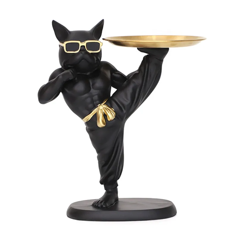 Creative Bulldog Key Storage Tray Ornament Living Room Entrance Office Desk French Bulldog Home Decoration
Creative Bulldog Key Storage Tray Ornament Living Room Entrance Office Desk French Bulldog Home Decoration
