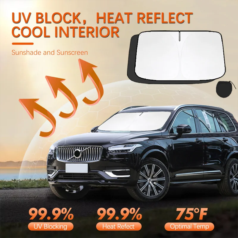 For Volvo XC90 T8 T6 B6 Car Sun Viso Front Window Windshield Sunshade Heat Insulation Summer Sun UV Protection Auto Accessories
For Volvo XC90 T8 T6 B6 Car Sun Viso Front Window Windshield Sunshade Heat Insulation Summer Sun UV Protection Auto Accessories