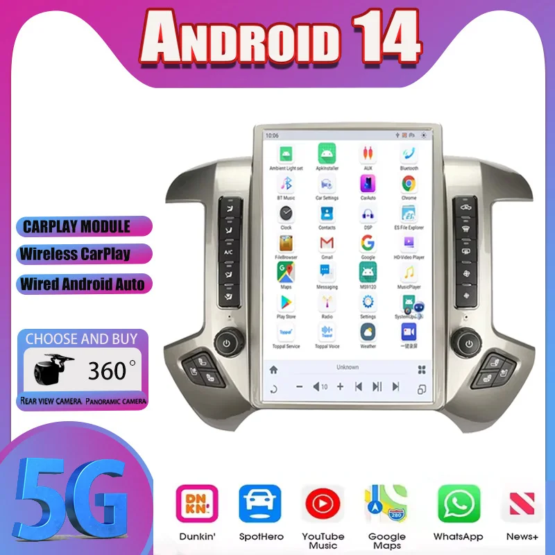 For Chevrolet Silverado GMC Sierra 2014 2015 2016 2017 2018 2019 2020 Radio Multimedia Android 1din 2din With Bluetooth Screen
For Chevrolet Silverado GMC Sierra 2014 2015 2016 2017 2018 2019 2020 Radio Multimedia Android 1din 2din With Bluetooth Screen