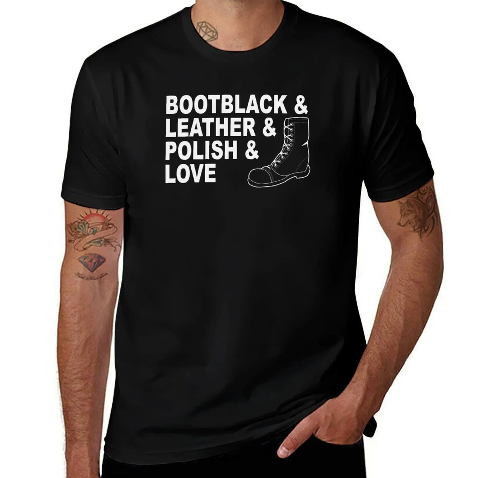 Bootblack And (Leather Care Design) T-Shirt korean fashion Aesthetic clothing valentines boutique clothes men graphic t shirts
Bootblack And (Leather Care Design) T-Shirt korean fashion Aesthetic clothing valentines boutique clothes men graphic t shirts