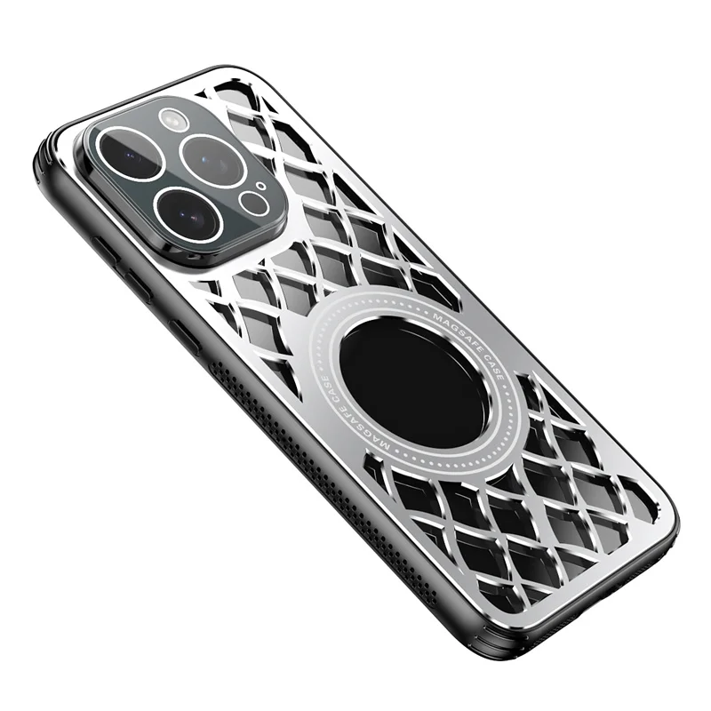 Magnetic Hollow Aluminum Alloy Heat Dissipation For Magsafe Case For iPhone 12 13 14 15 16 Pro Max Shockproof Lens Protect Cover
Magnetic Hollow Aluminum Alloy Heat Dissipation For Magsafe Case For iPhone 12 13 14 15 16 Pro Max Shockproof Lens Protect Cover