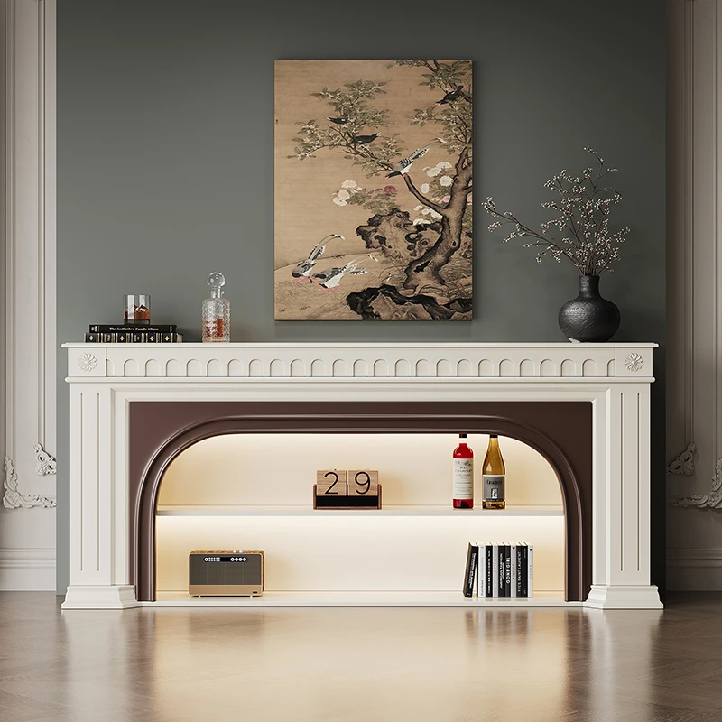 French Cream Wind Solid Wood Fireplace Decorative Cabinet American Country Retro Living Room Fireplace Cabinet Home
French Cream Wind Solid Wood Fireplace Decorative Cabinet American Country Retro Living Room Fireplace Cabinet Home