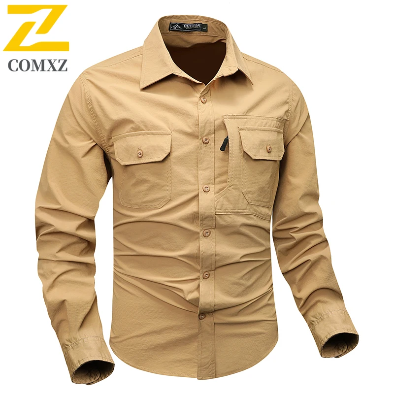 EiAO Outdoor Training Shirt Men Spring Autumn Stretch Quick Dry Hiking Trekking Work Clothing Breathable Durable Performance Top
EiAO Outdoor Training Shirt Men Spring Autumn Stretch Quick Dry Hiking Trekking Work Clothing Breathable Durable Performance Top