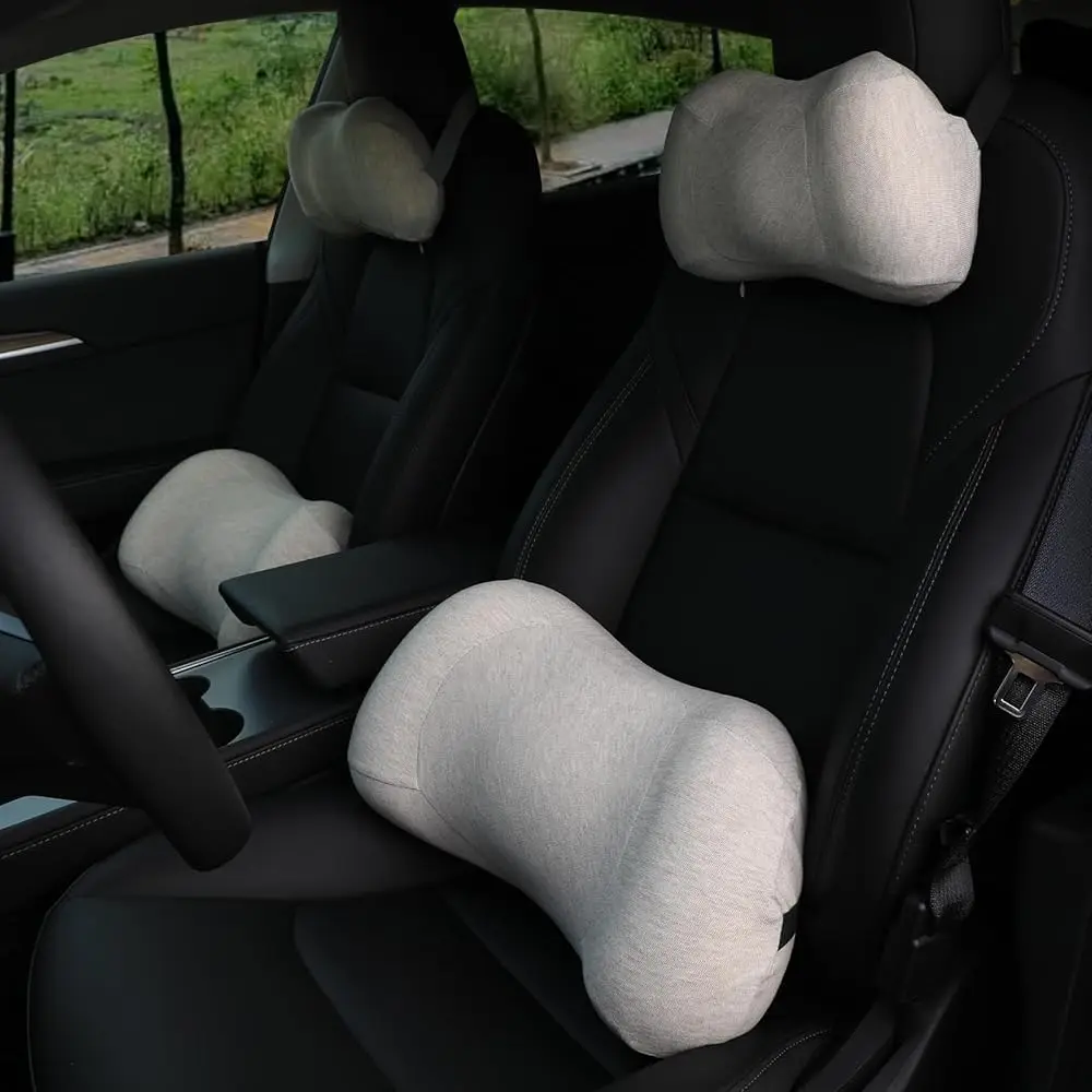 Lumbar Support Pillow for car,Car Neck Pillow Kit, Memory Foam Ergonomic Car Headrest and Lumbar Support for Driving Fatigue
Lumbar Support Pillow for car,Car Neck Pillow Kit, Memory Foam Ergonomic Car Headrest and Lumbar Support for Driving Fatigue
