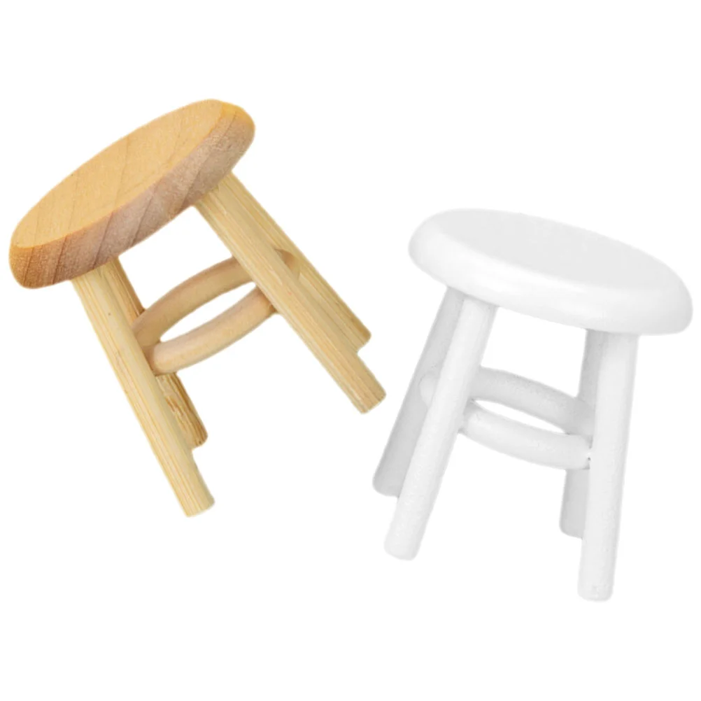 2pcs Mini Furniture Model 1:12 High Stool Wooden White Miniature Accessories House Decor Lightweight Bedroom Living
2pcs Mini Furniture Model 1:12 High Stool Wooden White Miniature Accessories House Decor Lightweight Bedroom Living
