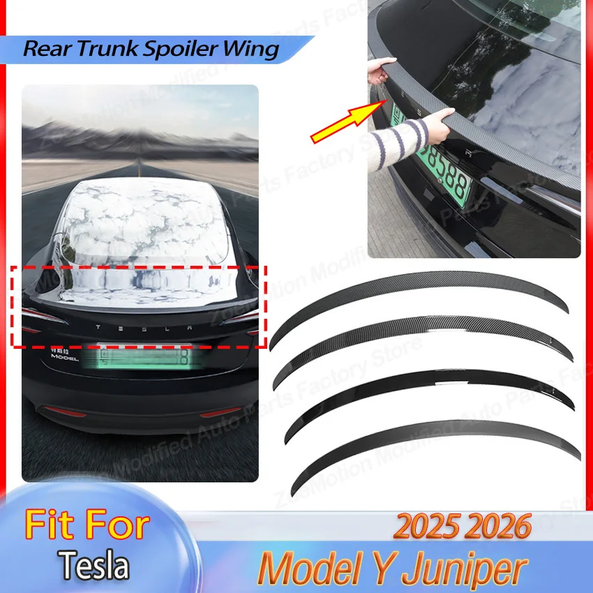 For Tesla Model Y Juniper 2025 2026 Rear Trunk Spoiler Wing Original Modified Tail Fin Splitter Body Kit Tuning Auto Parts Trim
For Tesla Model Y Juniper 2025 2026 Rear Trunk Spoiler Wing Original Modified Tail Fin Splitter Body Kit Tuning Auto Parts Trim