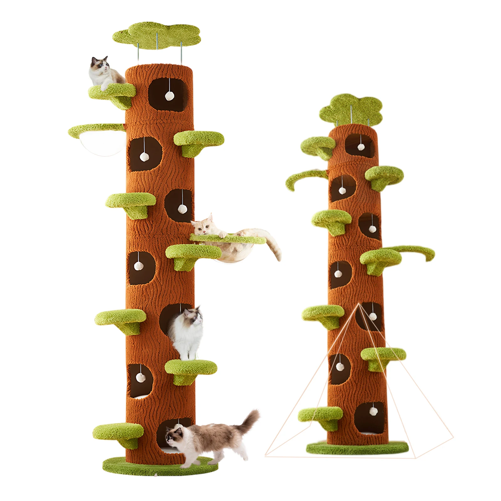 Forest Large Cat Tree with Sisal Scratching Pad Modern Cat Tower Super Large Cat Tree Tower for Indoor Cats Adults
Forest Large Cat Tree with Sisal Scratching Pad Modern Cat Tower Super Large Cat Tree Tower for Indoor Cats Adults