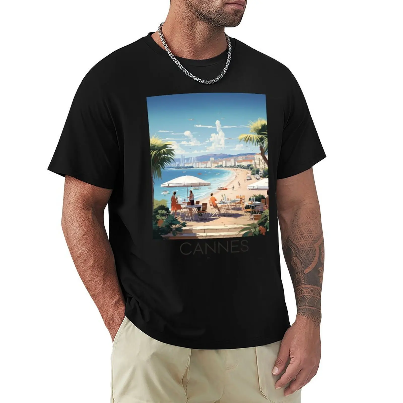 A Vintage Travel Illustration of Cannes - France T-Shirt blanks summer top custom shirt sports fans mens clothes
A Vintage Travel Illustration of Cannes - France T-Shirt blanks summer top custom shirt sports fans mens clothes