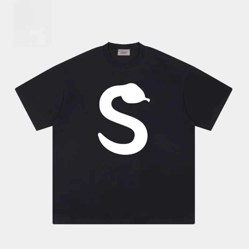 Loose Fit Cotton ort Sve T-irt Snake Year Print ex Summer Faion Streetwear round Ne Casual Top for Men And Women
Loose Fit Cotton ort Sve T-irt Snake Year Print ex Summer Faion Streetwear round Ne Casual Top for Men And Women
