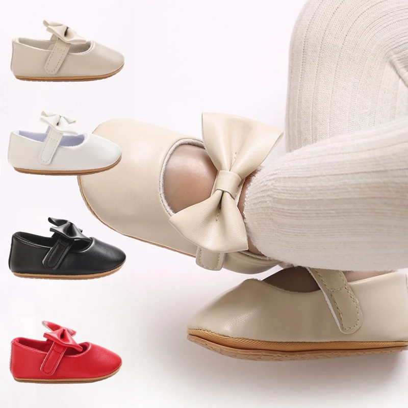 Baby Girls Shoes Bowknot Flat Non Slip Rubber Sole Toddler First Walkers PU Leather Princess Wedding Dress Girl Shoes
Baby Girls Shoes Bowknot Flat Non Slip Rubber Sole Toddler First Walkers PU Leather Princess Wedding Dress Girl Shoes