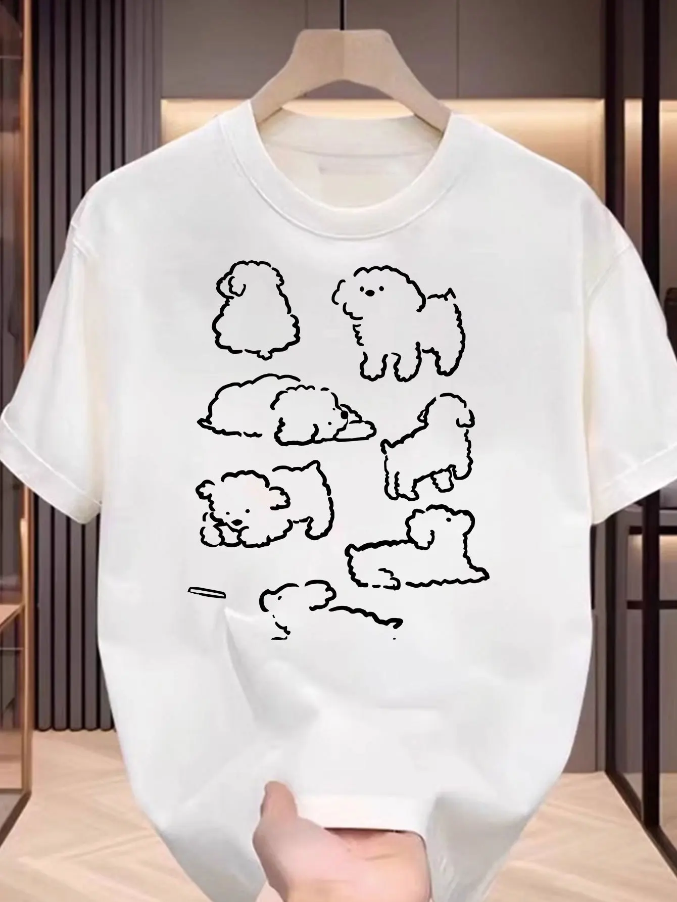 Cartoon Puppy Graphic Printing Summer Autumn Winter Cotton Casual Comfortable Men's and Women's T-Shirts Short Sleeves Outdoor
Cartoon Puppy Graphic Printing Summer Autumn Winter Cotton Casual Comfortable Men's and Women's T-Shirts Short Sleeves Outdoor