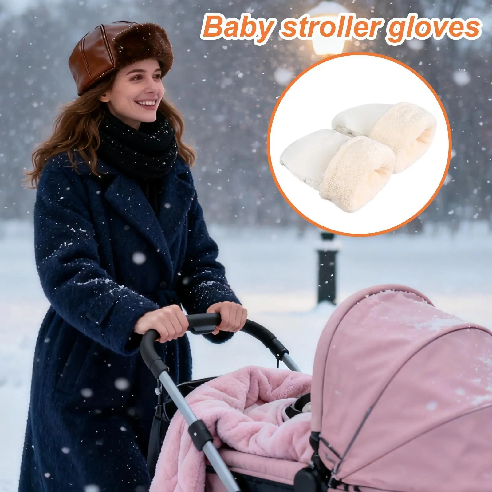 Warm Stroller Gloves, Winter Windproof, Cold-Proof Thick Fleece Waterproof Stroller Handlebar Gloves Winter Stroller Accessories
Warm Stroller Gloves, Winter Windproof, Cold-Proof Thick Fleece Waterproof Stroller Handlebar Gloves Winter Stroller Accessories