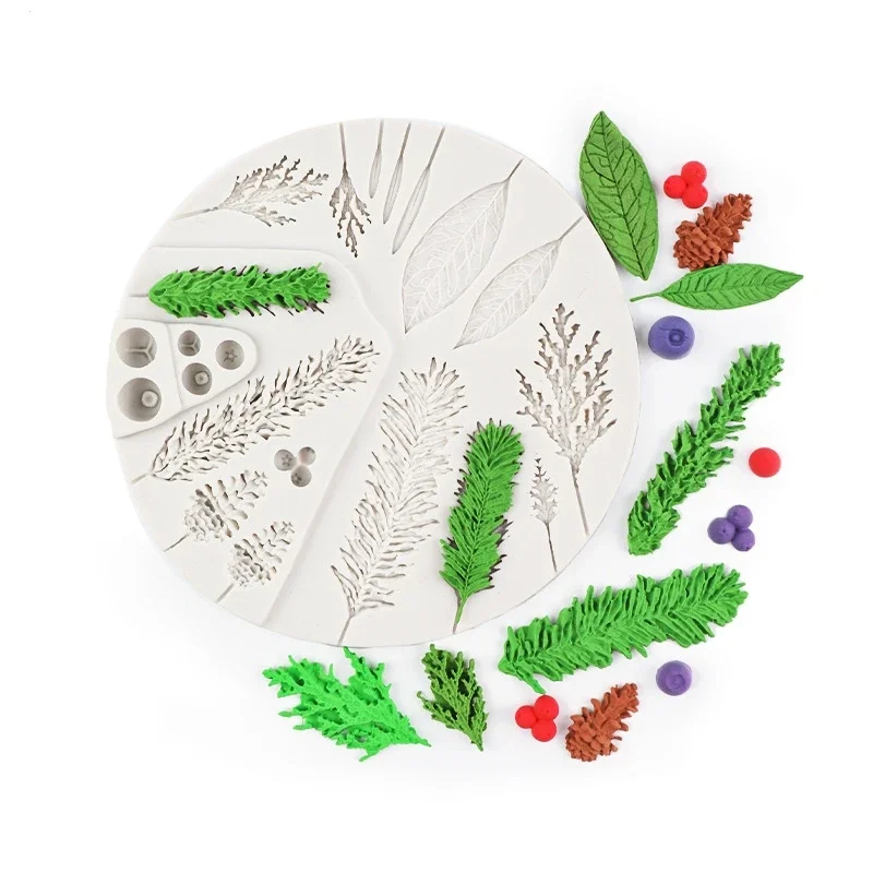 Silicone Sugarcraft Mold, Leaf Foliage, Christmas Tree, Pineapple Cone Resin Tools, DIY Fondant Cake Baking Tools
Silicone Sugarcraft Mold, Leaf Foliage, Christmas Tree, Pineapple Cone Resin Tools, DIY Fondant Cake Baking Tools