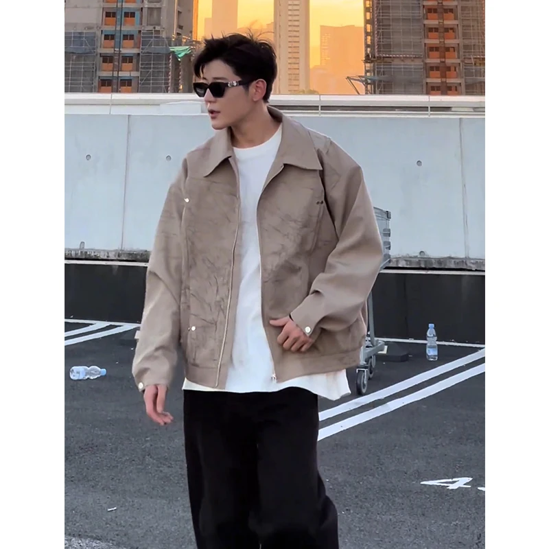i Folded ort Baseball Jaet Men's Early Autumn Aosphere Sensation Faionable Workwear Jaet Loose Fit Youth Trend
i Folded ort Baseball Jaet Men's Early Autumn Aosphere Sensation Faionable Workwear Jaet Loose Fit Youth Trend
