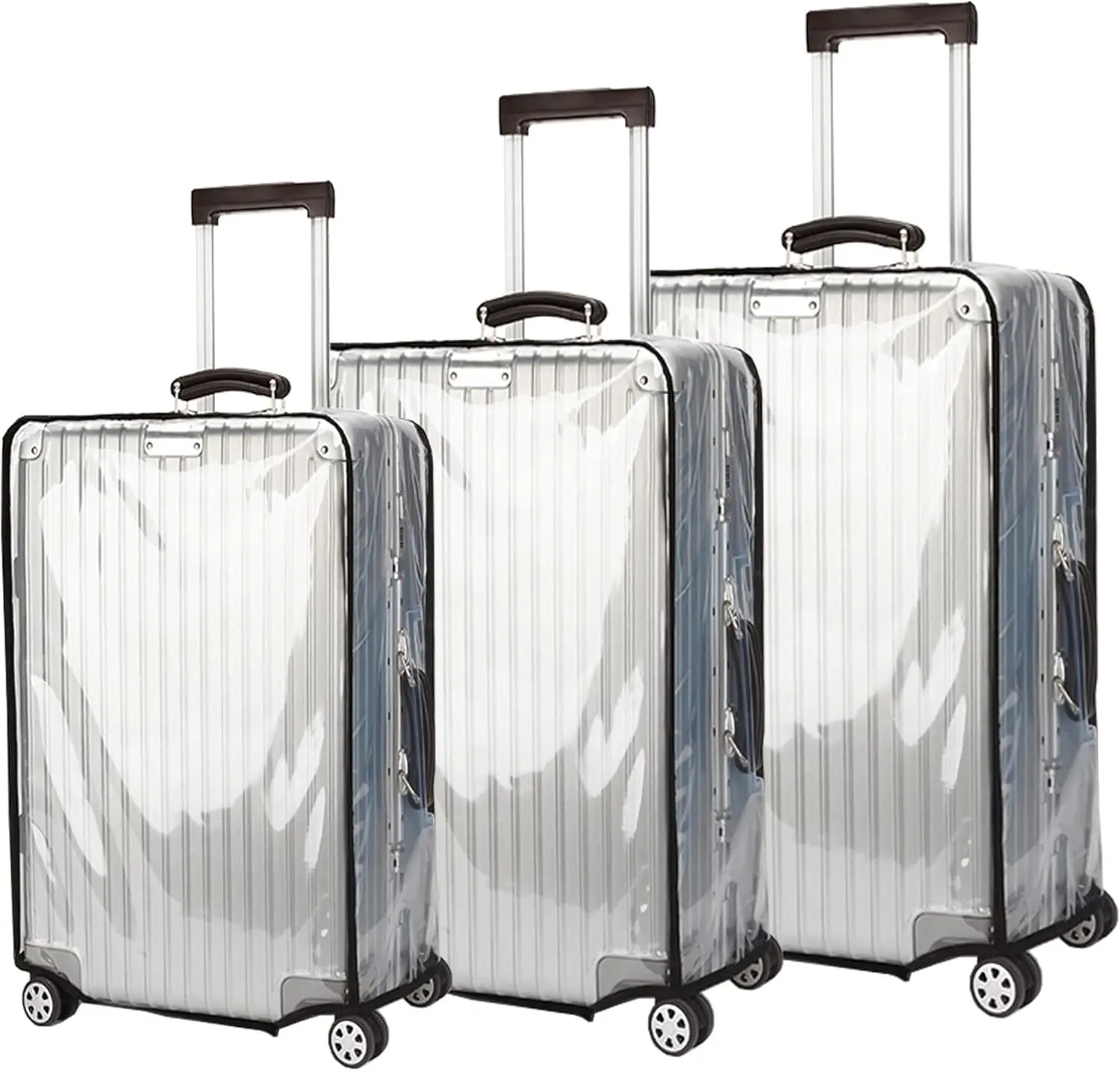 Pieces Clear Luggage Covers PVC Suitcase Cover Thicken Protectors Waterproof Cover for Luggage (20"+24"+28")
Pieces Clear Luggage Covers PVC Suitcase Cover Thicken Protectors Waterproof Cover for Luggage (20"+24"+28")
