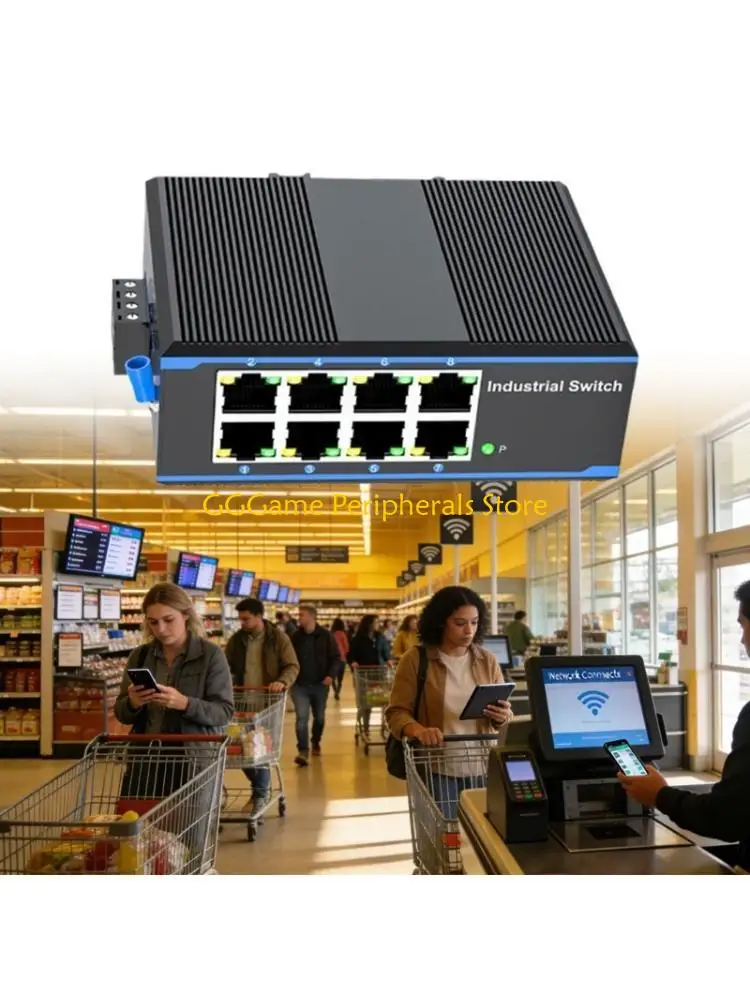 U55B Industrial 8 Port 100Mbps Industrial Switcher 1000Mbps Industry Ethernet Networking Switcher DIN Mounted Data Transfer
U55B Industrial 8 Port 100Mbps Industrial Switcher 1000Mbps Industry Ethernet Networking Switcher DIN Mounted Data Transfer