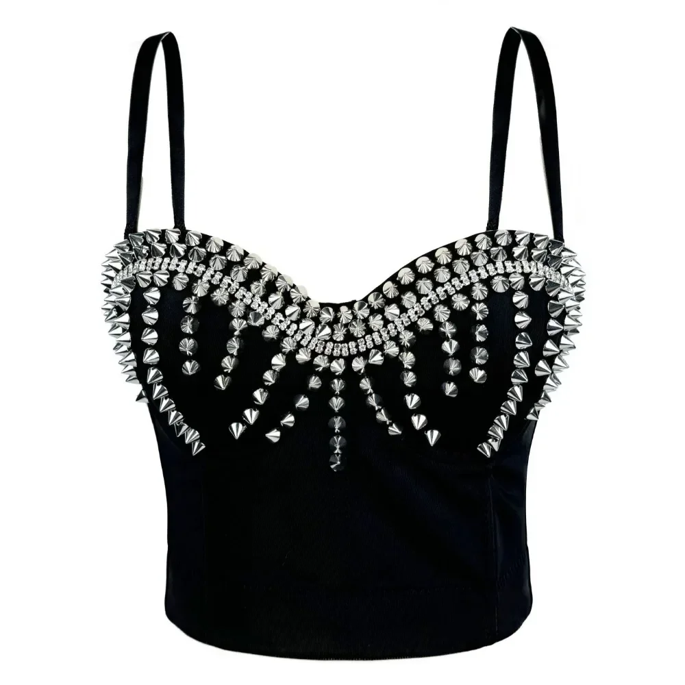 2025 Rivet - Embellished Crop Top Bustier, a Must - Have for Nightclubs and Bars with a Sense of Luxury!
2025 Rivet - Embellished Crop Top Bustier, a Must - Have for Nightclubs and Bars with a Sense of Luxury!