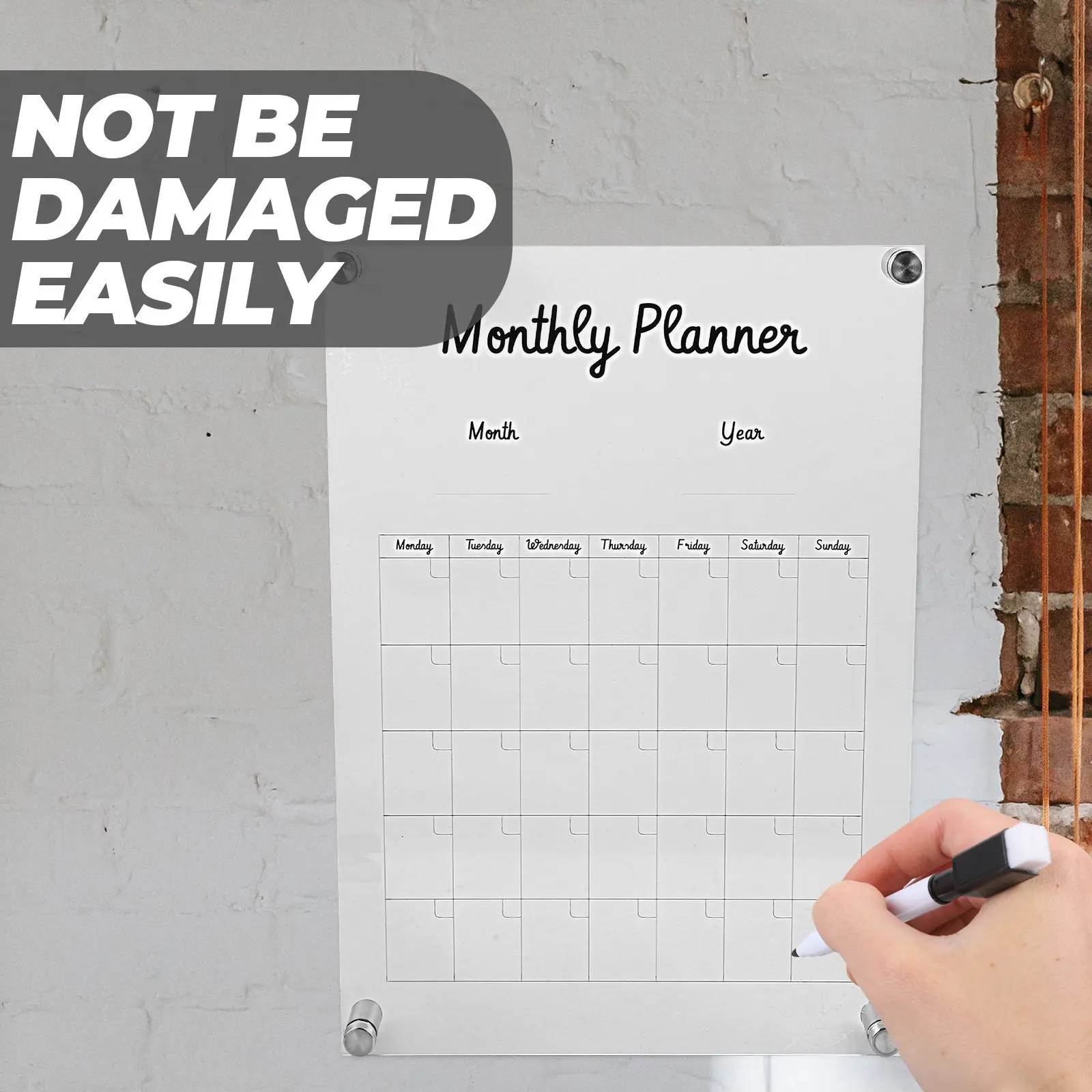 Набор из 1 премиальной акриловой доски для заметок: прозрачная, стираемая, для еженедельного планирования и напоминаний, для офиса, школы, гостиной, кабинета, спальни
Набор из 1 премиальной акриловой доски для заметок: прозрачная, стираемая, для еженедельного планирования и напоминаний, для офиса, школы, гостиной, кабинета, спальни