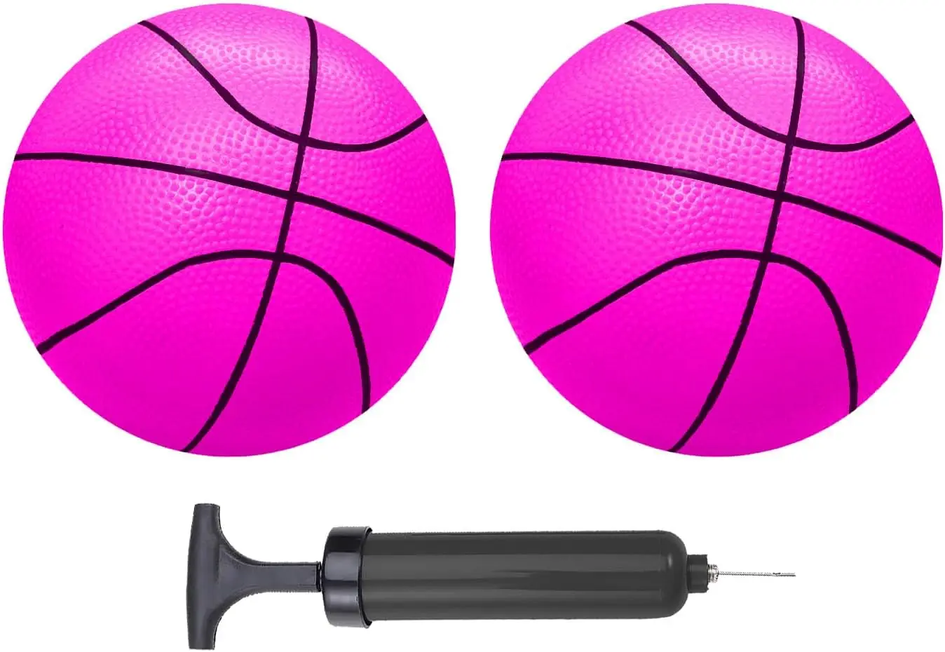 Mini Basketballs 5" Set of 2 with Pump, Soft PVC, for Pool & Indoor Play
Mini Basketballs 5" Set of 2 with Pump, Soft PVC, for Pool & Indoor Play