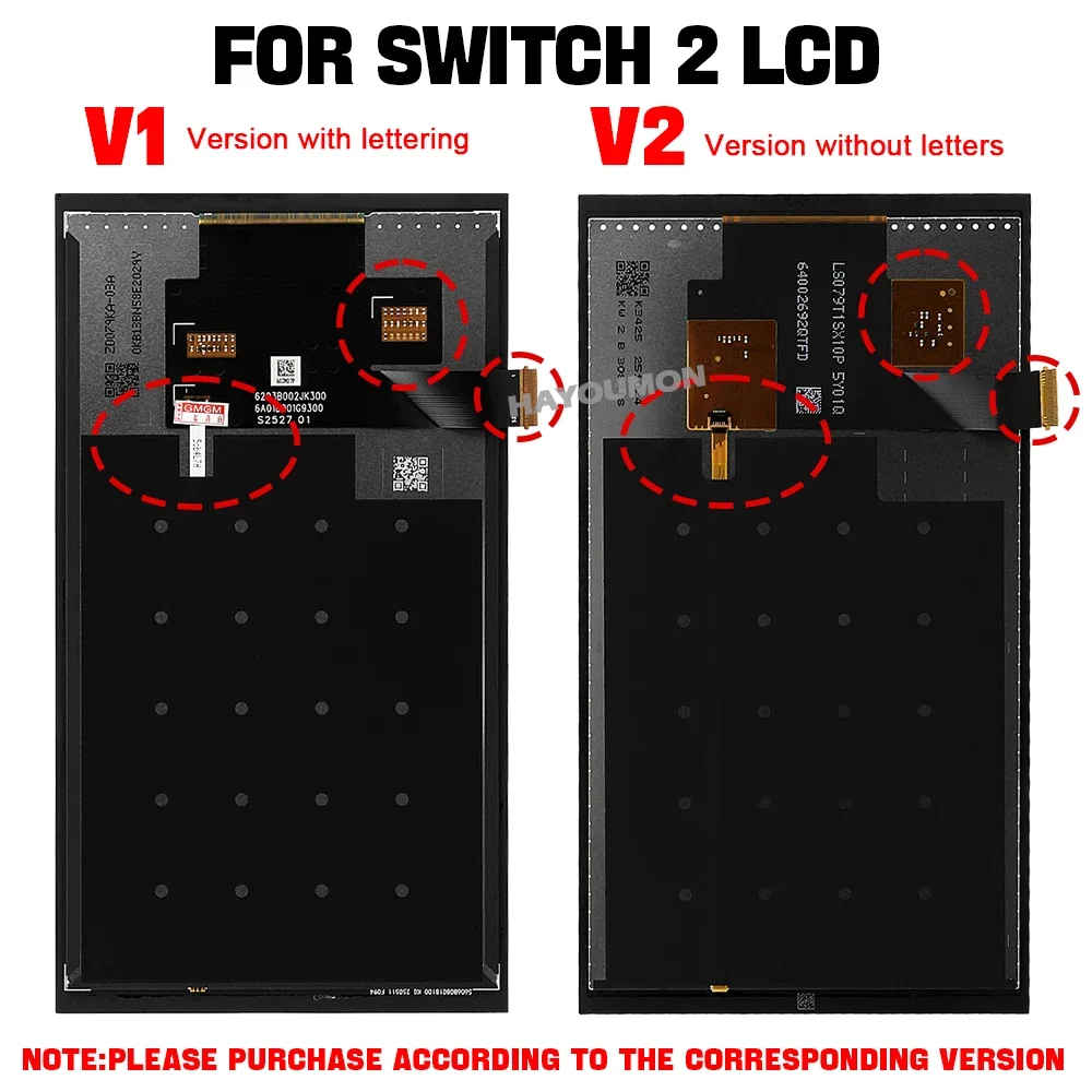 V1 V2 For Switch 2 LCD Screen Display Digitizer Replacement for Switch 2 Console Assembly Gaming Accessories
V1 V2 For Switch 2 LCD Screen Display Digitizer Replacement for Switch 2 Console Assembly Gaming Accessories