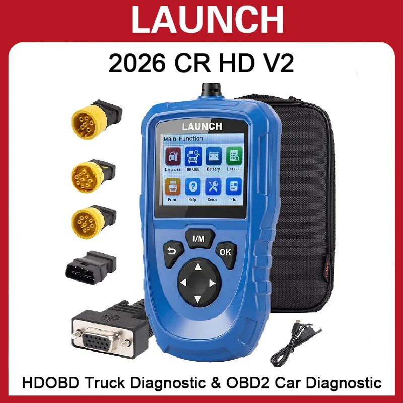 LAUNCH CR HD V2 OBD2&HD OBD Car Scanner Diagnostic Tools Engine Fault Code Professional Automotive Scanners HDOBD OBD2 Scanner
LAUNCH CR HD V2 OBD2&HD OBD Car Scanner Diagnostic Tools Engine Fault Code Professional Automotive Scanners HDOBD OBD2 Scanner