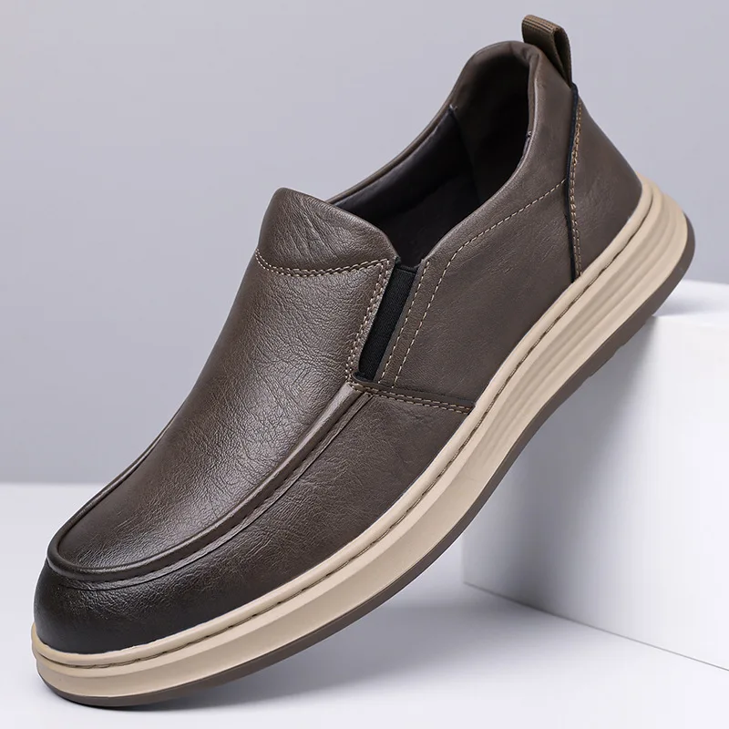 Fashion Comfortable Breathable Soft Leather Loafers Men's Flats Spring Fall 2026 Casual Shoes Man's Driving Moccasins Office
Fashion Comfortable Breathable Soft Leather Loafers Men's Flats Spring Fall 2026 Casual Shoes Man's Driving Moccasins Office