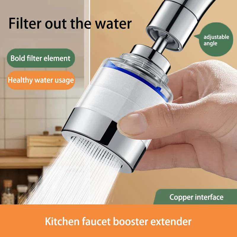 Kitchen Faucet Filter Household Tap Water Purifier Universal Rotating Extension Anti-splash Head Booster Aerator
Kitchen Faucet Filter Household Tap Water Purifier Universal Rotating Extension Anti-splash Head Booster Aerator