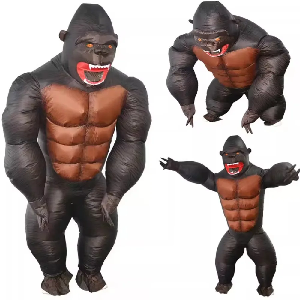 King Kong Inflatable Costume for Adults Funny Party Decoration Dress up as King Kong Costume
King Kong Inflatable Costume for Adults Funny Party Decoration Dress up as King Kong Costume