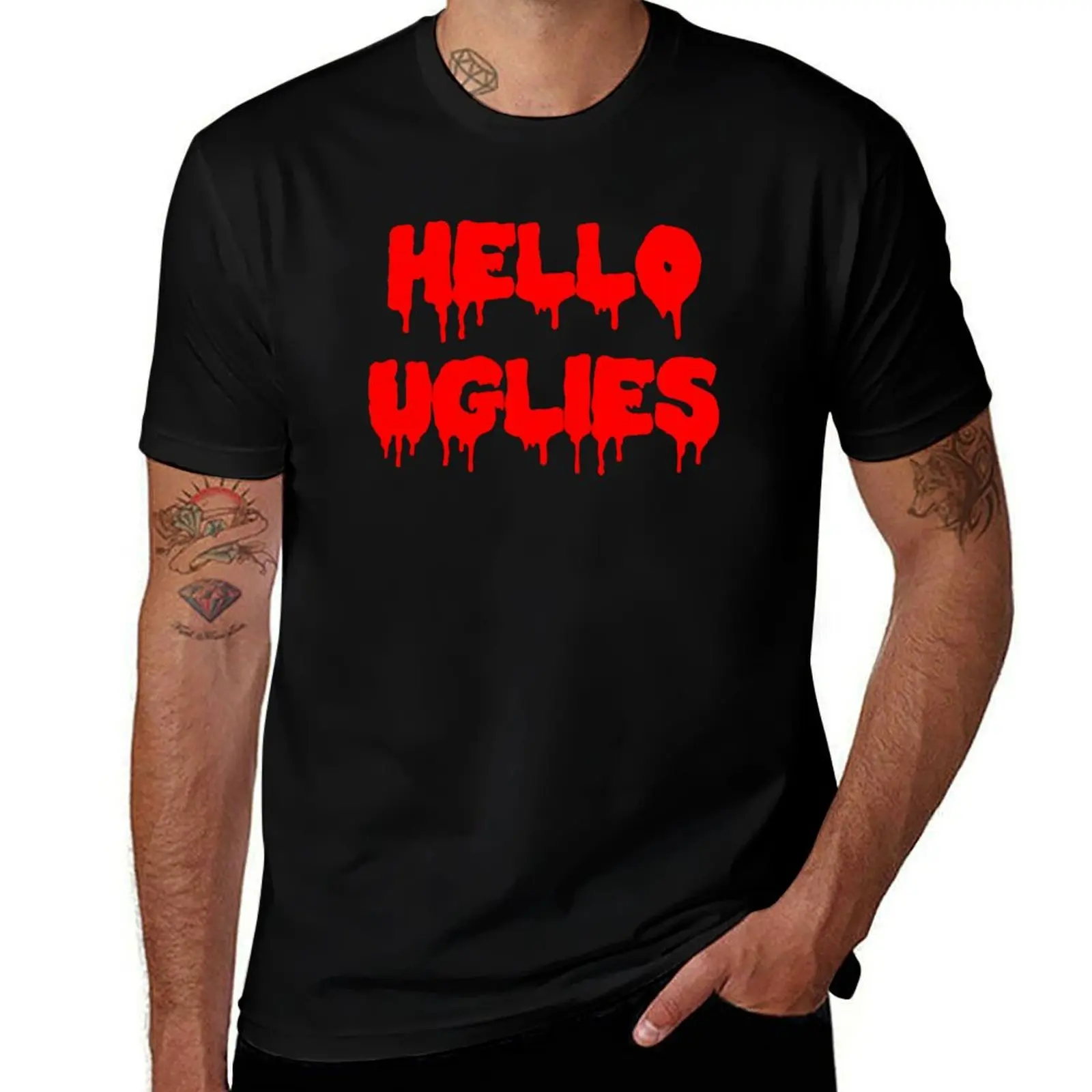 Hello Uglies T-Shirt Fashion Graphic Tee for Men
Hello Uglies T-Shirt Fashion Graphic Tee for Men