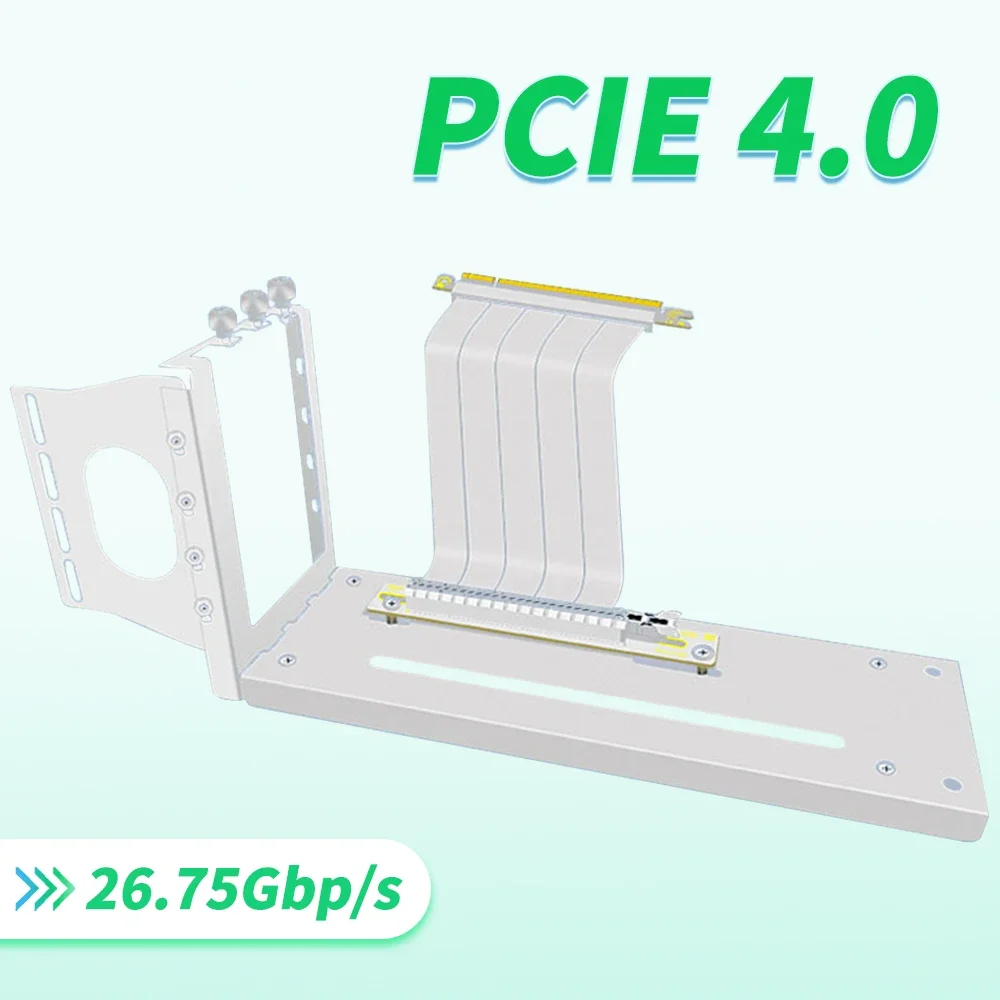 White Iron 3 Slots PCIE Graphics Card Vertical Mount XL Bracket GPU Holder + GEN4 PCI-E 4.0 X16 Riser Extension Cable 5cm~60CM
White Iron 3 Slots PCIE Graphics Card Vertical Mount XL Bracket GPU Holder + GEN4 PCI-E 4.0 X16 Riser Extension Cable 5cm~60CM
