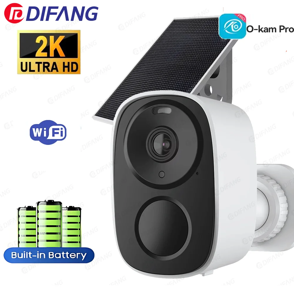 Solar Camera 2.4G WiFi 2K 3MP WiFi Wireless IP Camera 5200mAh Battery CCTV Security Protection Mini Solar Cam Smart Home
Solar Camera 2.4G WiFi 2K 3MP WiFi Wireless IP Camera 5200mAh Battery CCTV Security Protection Mini Solar Cam Smart Home