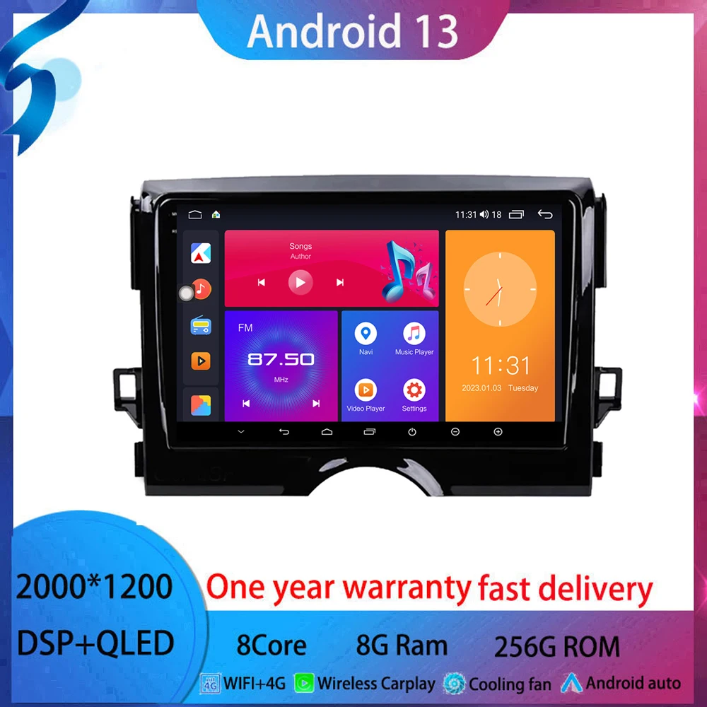 9 inch android 13 For Toyota Mark X 2 2009-2019 Car Radio Multimedia Video Player Android tablet QLED Screen 4G BT5.0 WIFI GPS
9 inch android 13 For Toyota Mark X 2 2009-2019 Car Radio Multimedia Video Player Android tablet QLED Screen 4G BT5.0 WIFI GPS