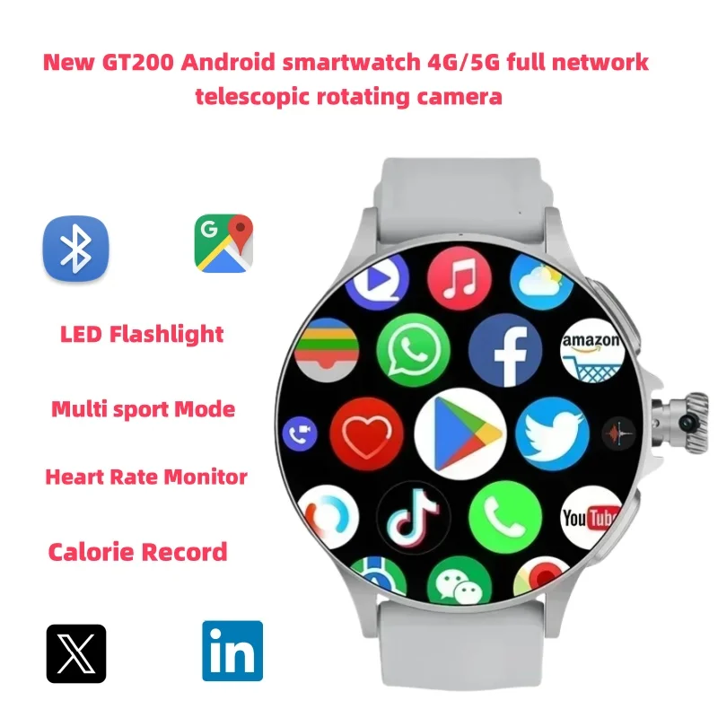 Новые 5G Смарт-часы GT200 1,95 дюйма Amoled Смарт-часы для мужчин с поворотной камерой Сенсорный энкодер GPS WIFI Спортивные часы
Новые 5G Смарт-часы GT200 1,95 дюйма Amoled Смарт-часы для мужчин с поворотной камерой Сенсорный энкодер GPS WIFI Спортивные часы
