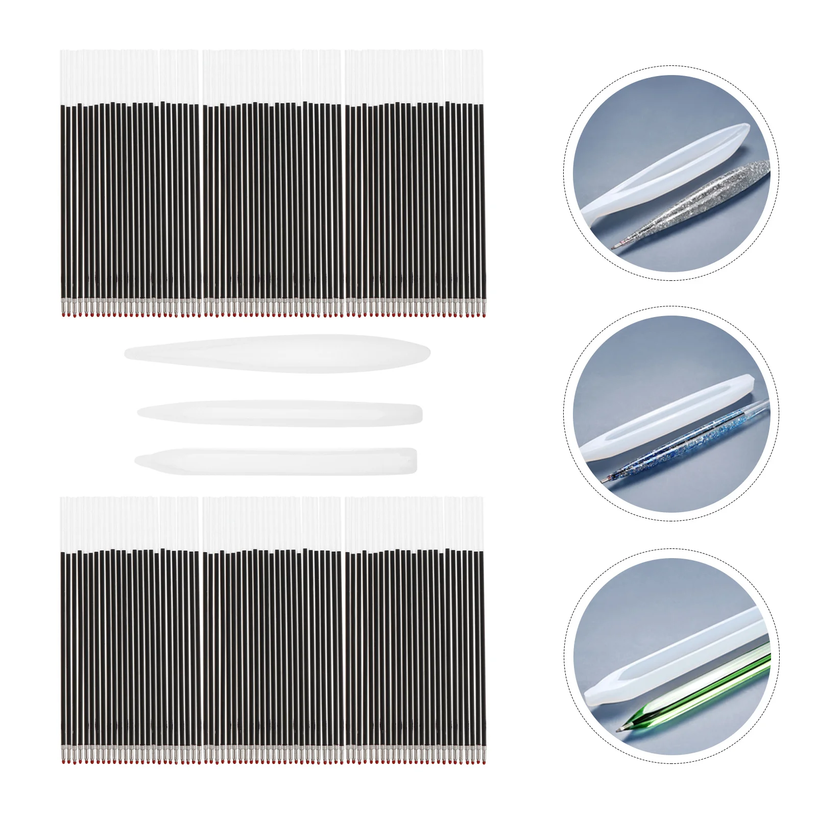 3Pcs DIY Ballpoint Pen Mold Kit Silicone Epoxy Casting Molds Smooth Flexible Reusable for Office School Home Use
3Pcs DIY Ballpoint Pen Mold Kit Silicone Epoxy Casting Molds Smooth Flexible Reusable for Office School Home Use