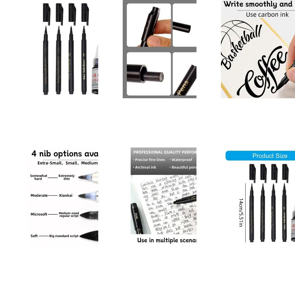 4Pcs Refillable Pen Set Includes 25ML Inks for Handwriting Sketching
4Pcs Refillable Pen Set Includes 25ML Inks for Handwriting Sketching