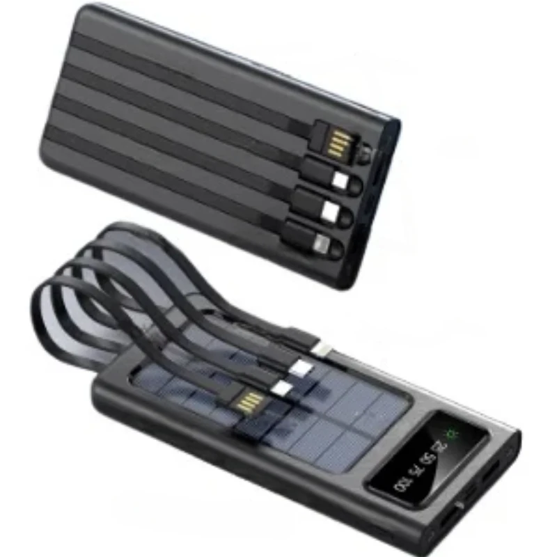 Large-capacity Solar Mobile Power Bank, with Four Wires, Compatible with A Variety of Mobile Phones
Large-capacity Solar Mobile Power Bank, with Four Wires, Compatible with A Variety of Mobile Phones