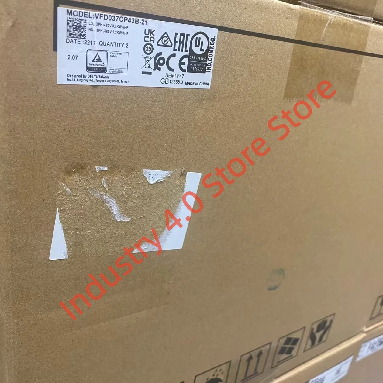 New original VFD022M43B frequency converter VFD037CP43B-21
New original VFD022M43B frequency converter VFD037CP43B-21