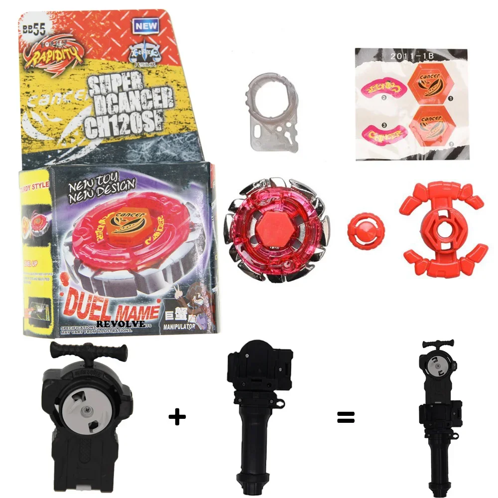 B-X TOUPIE BURST BEYBLADE hypersphere Metal Fusion Dark Gasher/Cancer 4d-BB 55 grip with launcher
B-X TOUPIE BURST BEYBLADE hypersphere Metal Fusion Dark Gasher/Cancer 4d-BB 55 grip with launcher