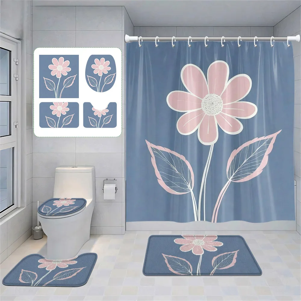 Four-Piece Set Morandi Bathroom Decorative suit Abstract Art Shower Curtain Non-Slip Floor Mat Toilet Mat home decoration
Four-Piece Set Morandi Bathroom Decorative suit Abstract Art Shower Curtain Non-Slip Floor Mat Toilet Mat home decoration