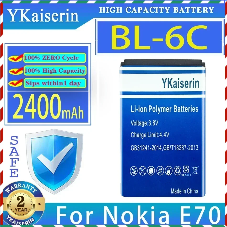 Сменный аккумулятор YKaiserin, 2400 мАч BL-6C BL6C для Nokia QDA + 2110 2116 2125 2855 2865 6015i 6016i 6019i 6152 6152 6275 E70
Сменный аккумулятор YKaiserin, 2400 мАч BL-6C BL6C для Nokia QDA + 2110 2116 2125 2855 2865 6015i 6016i 6019i 6152 6152 6275 E70