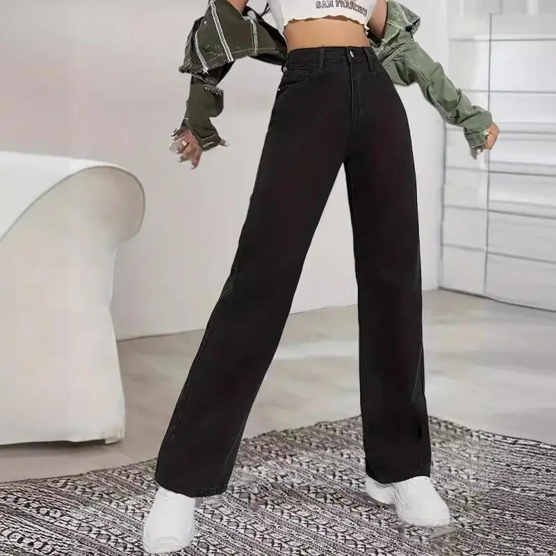 New Women's Hot Black Jeans Slimming European and American Style Casual Versatile High Waist Washed Denim Trousers for Women
New Women's Hot Black Jeans Slimming European and American Style Casual Versatile High Waist Washed Denim Trousers for Women