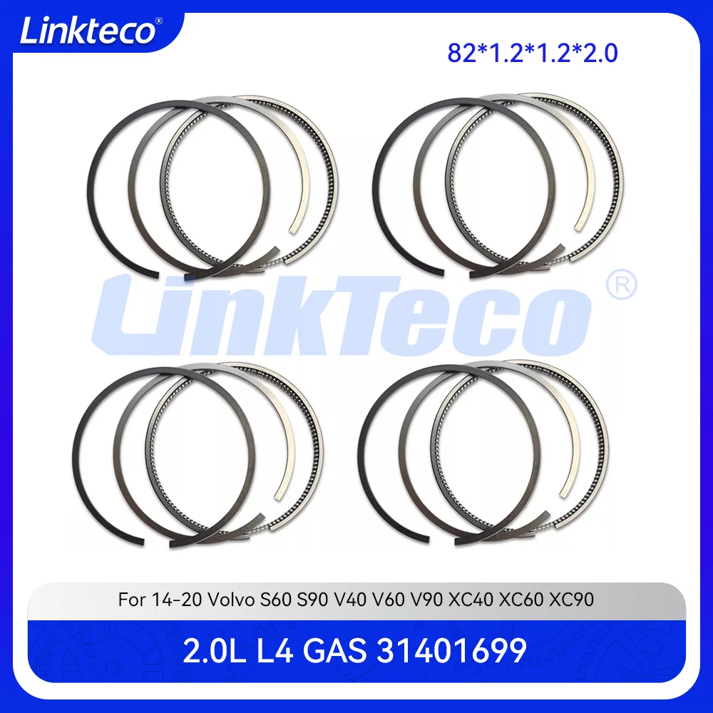 Engine 4pcs Piston Rings Set For 2.0 T L Volvo S60 S90 V40 V60 V90 XC40 XC60 XC90 2.0L 2.0T 14-20 B4204T B4204T11 31375565
Engine 4pcs Piston Rings Set For 2.0 T L Volvo S60 S90 V40 V60 V90 XC40 XC60 XC90 2.0L 2.0T 14-20 B4204T B4204T11 31375565